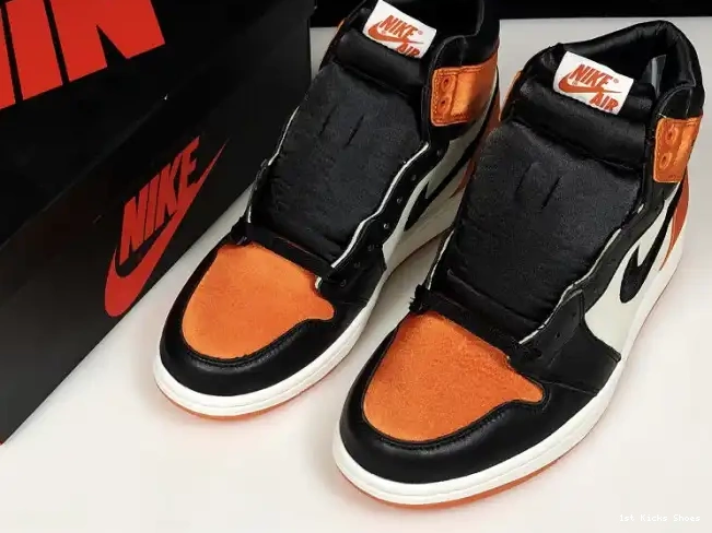 1st Kicks Shoes Air Satin Backboard Womens 1 Jordan Retro Shattered AV3725-010 0520